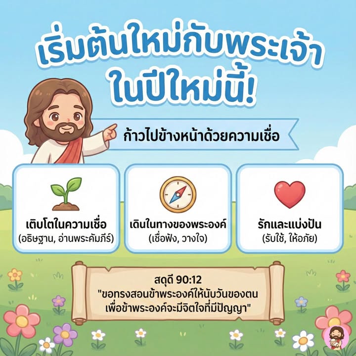 ปีใหม่นี้... มาเริ่มต้นใหม่ให้มีความหมายกับพระเจ้ากันเถอะ! ✨