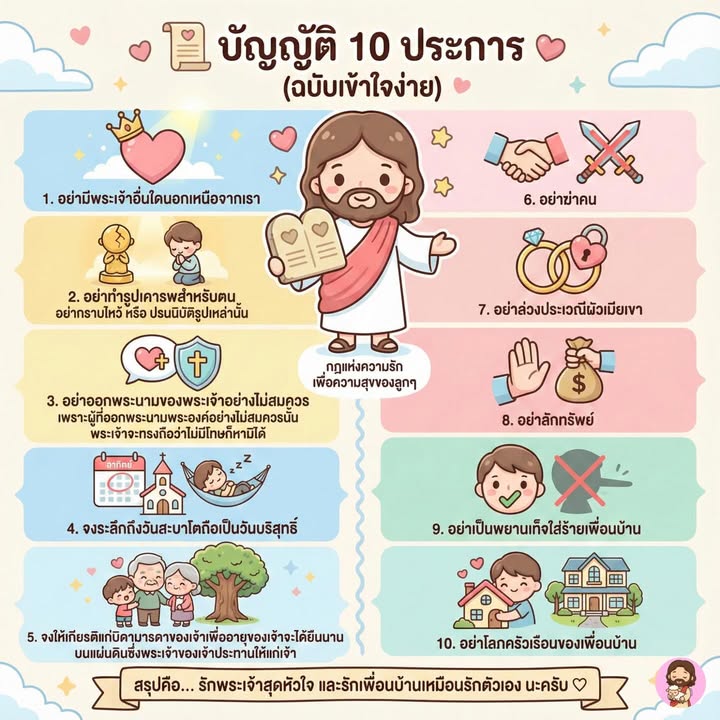 บัญญัติ 10 ประการ (อย่าลืมแชร์เก็บไว้นะ)