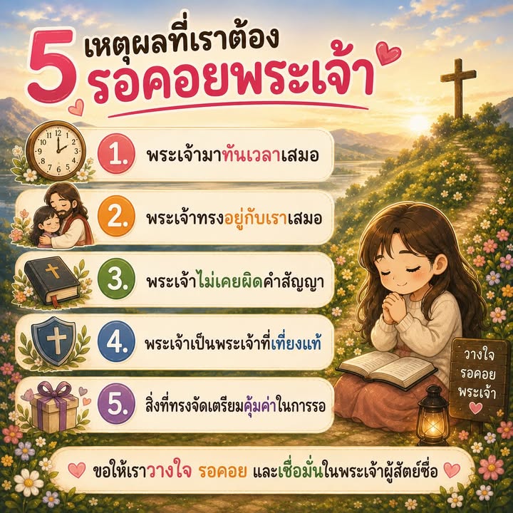 5 เหตุผลที่เราต้องรอคอยพระเจ้า