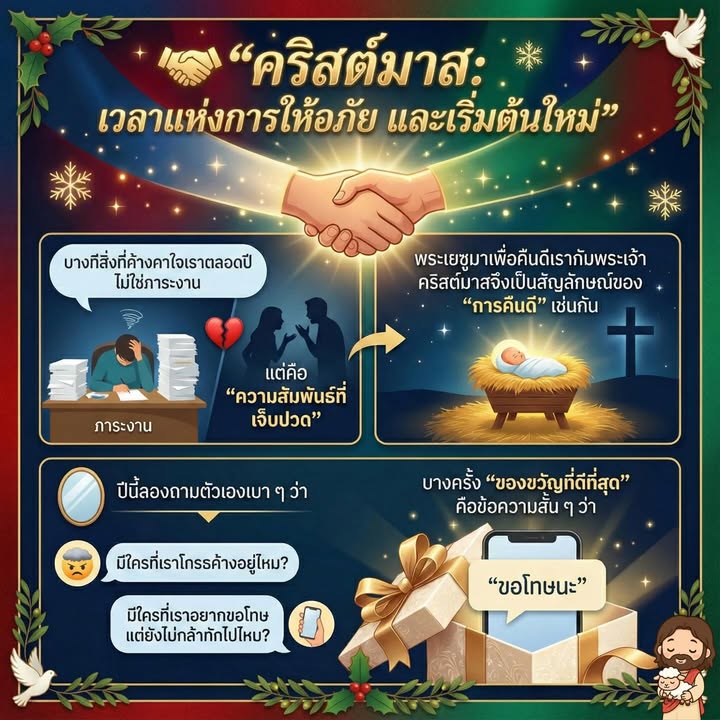 คริสต์มาส เวลาแห่งการให้อภัย และเริ่มต้นใหม่